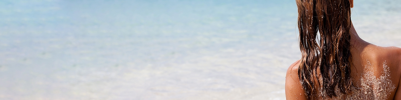 Haar blootgesteld aan de zon